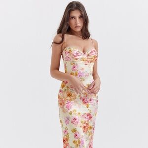 House of CB JOSEFINA Maxi Dress - Ivory Floral
